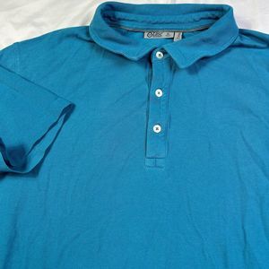 Tasc Performace Blue‎ Short Sleeve Polo Pimaluxe Size XL